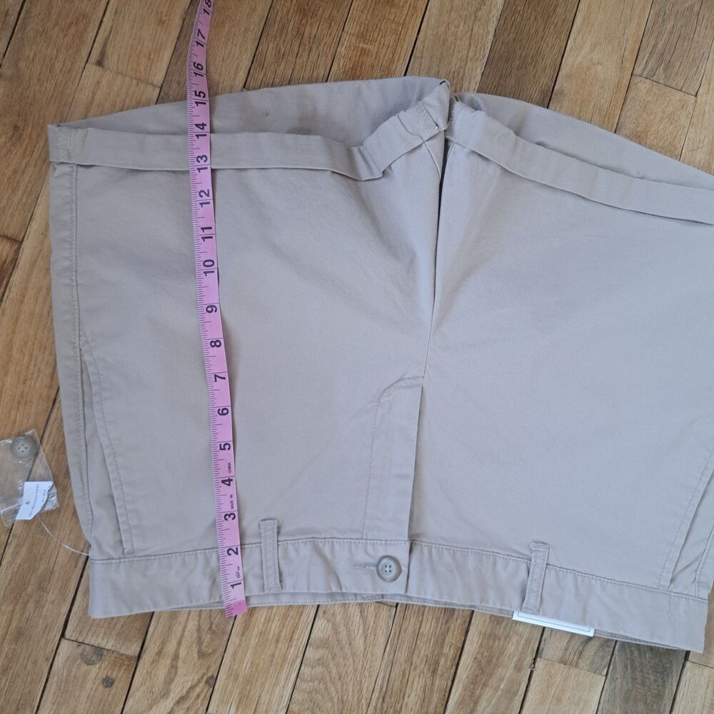 NEW Gap The Girlfriend Khaki Chino Shorts Womens Size 14 Large Tan 4" Inseam - Picture 8 of 8